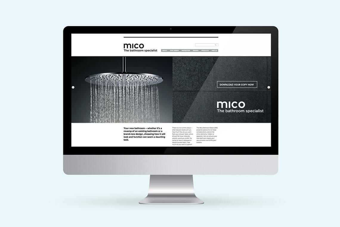 Mico Bathrooms Ecommerce website 2