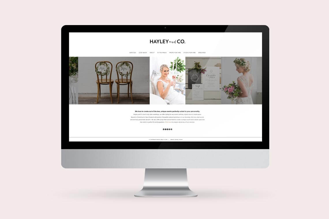 Hayley & Co Website Design
